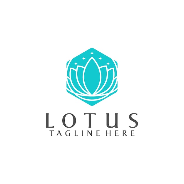 Eenvoudig Logo van Lotus Stock Vector voor Business en Branding