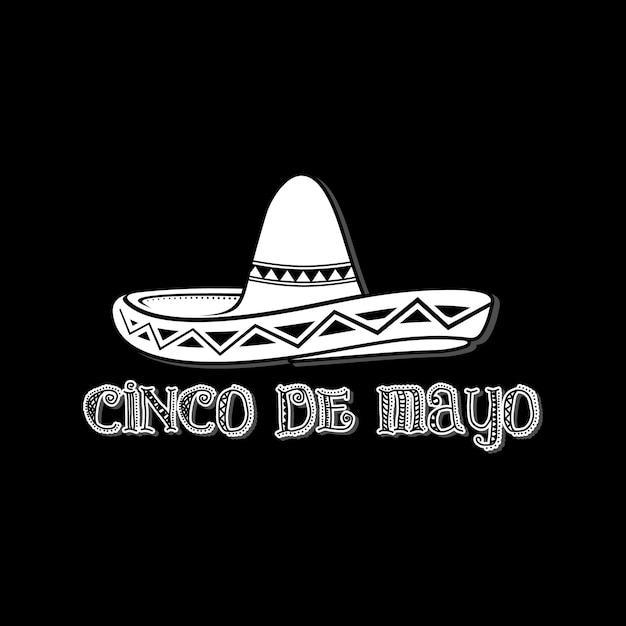 Eenvoudig Mexicaans Sombrero Hoed Vector Ontwerp