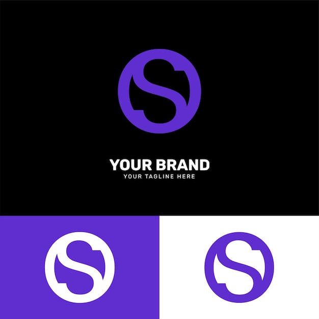 Eenvoudig minimalistisch modern uniek logo-ontwerp