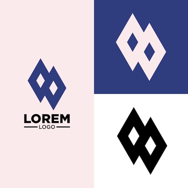 eenvoudig modern logo met koele kleuren geschikt voor uw merklogo of naamlogo.