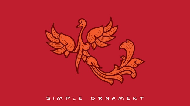 Eenvoudig Ornament Phoenix