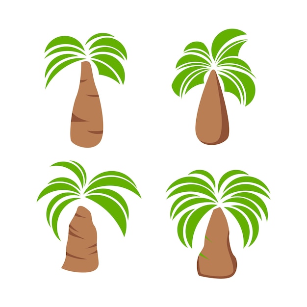 eenvoudig palmboom symbool decorontwerp vector