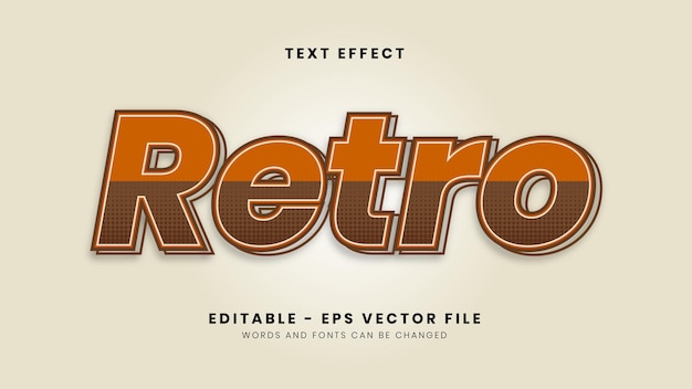 Eenvoudig retro lettertype-effect