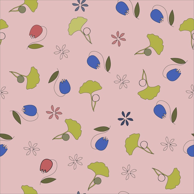 Eenvoudig schattig patroon in kleine bloemen. Shabby chique millefleurs. Floral naadloze achtergrond voor kleding, productie, wallpapers, print, cadeaupapier en scrapbooking.