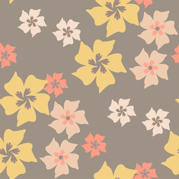 Eenvoudig schattig patroon in kleine bloemen. shabby chique millefleurs. floral naadloze achtergrond voor kleding, productie, wallpapers, print, cadeaupapier en scrapbooking.