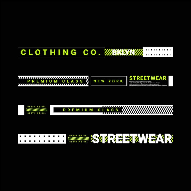 Eenvoudig stadssloganstripontwerp, perfect voor het ontwerpen van zeefdruk, t-shirts, hoodies, jassen en meer