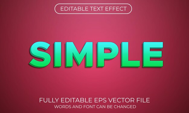 Eenvoudig teksteffect
