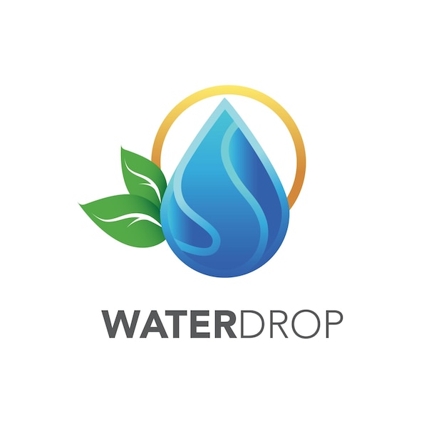 eenvoudig waterdruppellogo