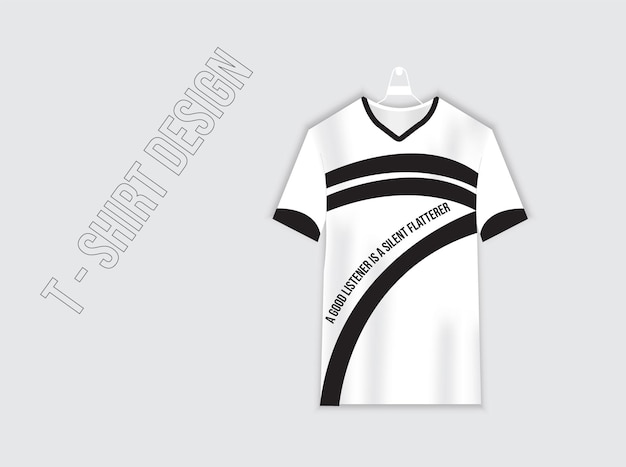 Vector eenvoudig wit t-shirtontwerp met mockup-sjabloon