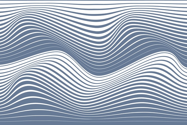 eenvoudige abstracte hemelgrijze kleur groot tot klein halftone mengsel horizontaal golvend vervormd lijnpatroon