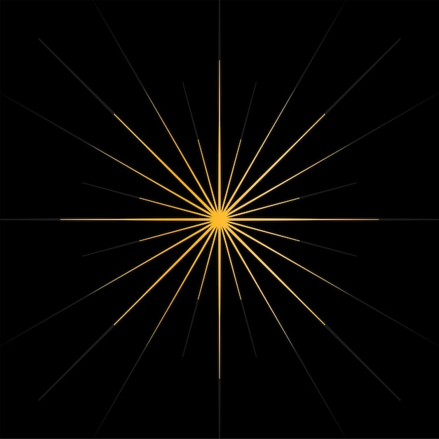 eenvoudige cirkel zonnestraal vectorillustratie