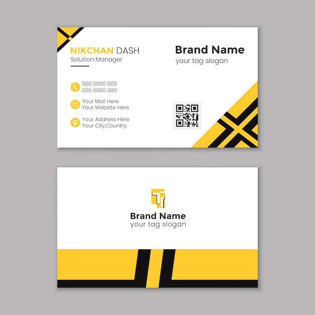 Eenvoudige Creative Vector Business Card Mock up Design