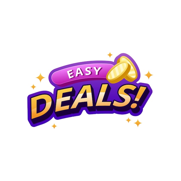 Eenvoudige deals alleen voor vandaag promo sale banner