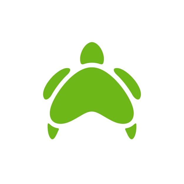 Vector eenvoudige en slimme logoontwerp van schildpad eenvoudige, moderne en schone logo vector icoon illustratie