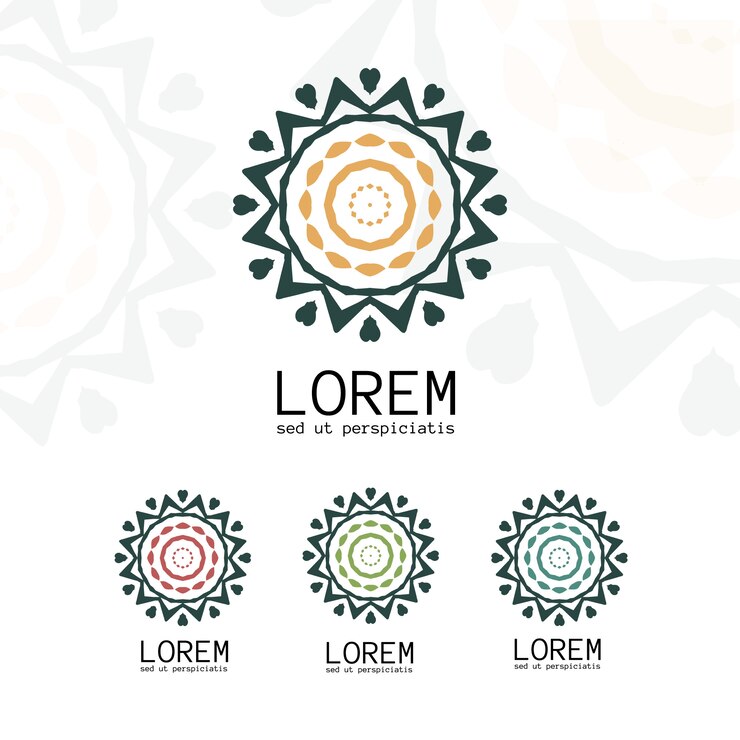 Eenvoudige geometrische logo sjabloon.