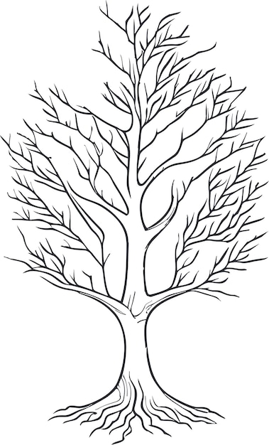 eenvoudige illustratie van boom