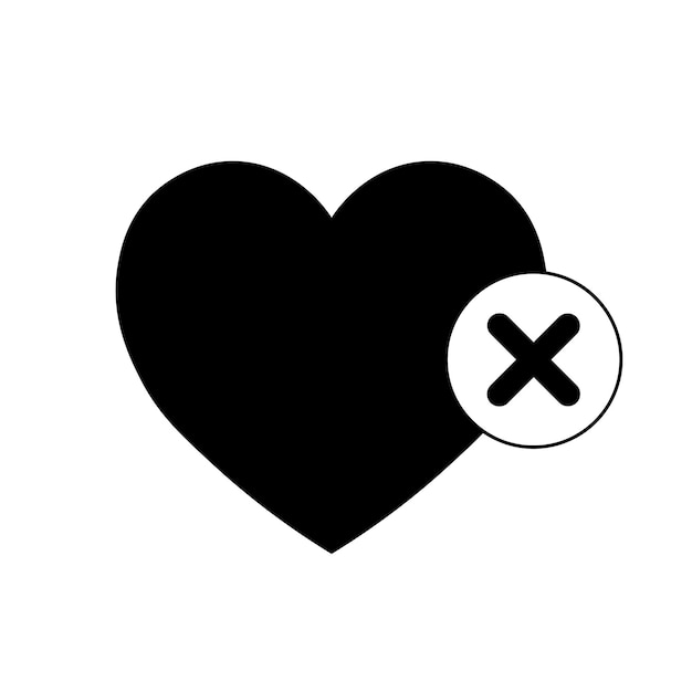 Eenvoudige illustratie van hartpictogram voor Valentijnsdag