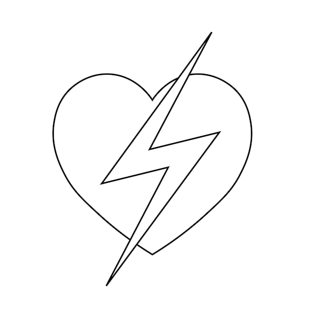 Eenvoudige illustratie van hartpictogram voor Valentijnsdag