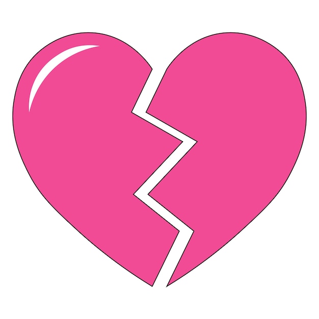 Eenvoudige illustratie van hartpictogram voor Valentijnsdag