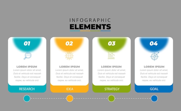 Eenvoudige infografische elementen