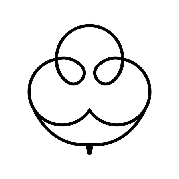 Eenvoudige katoenen logo vector pictogrammalplaatje
