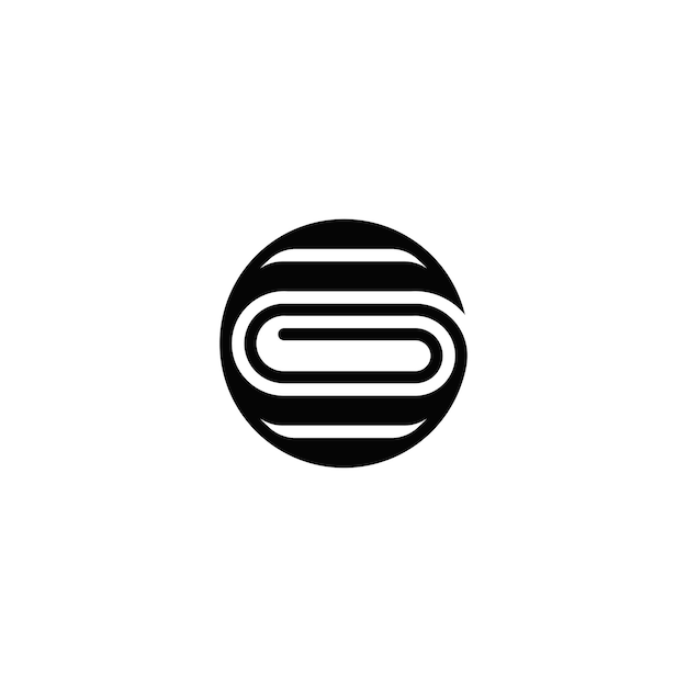 Eenvoudige Letter G Clip Logo sjabloon