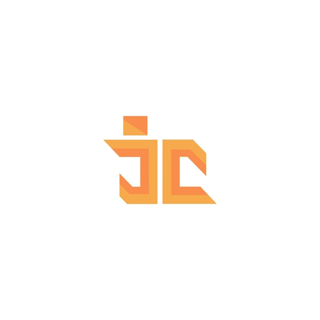 eenvoudige letter JC logo sjabloon vector set