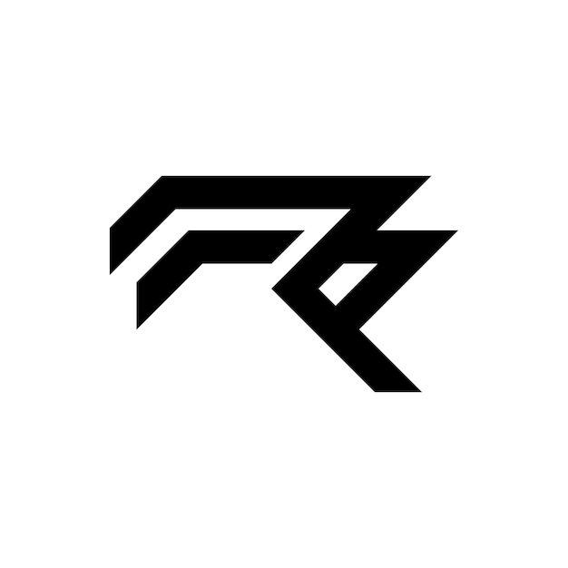 Vector eenvoudige letter r-logo ontwerpsjabloon