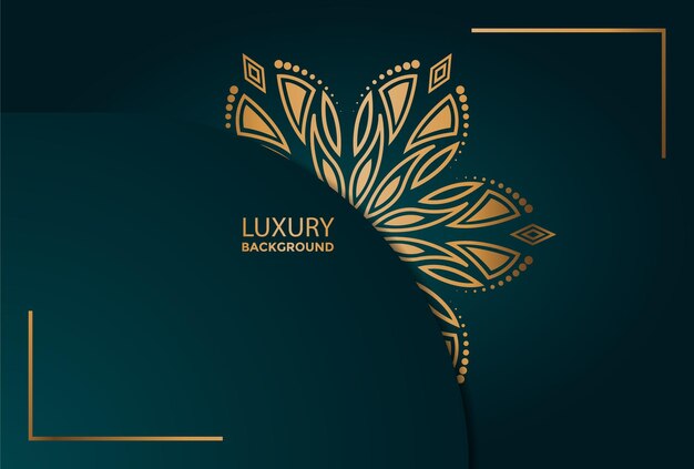 Eenvoudige luxe Mandala Vector.