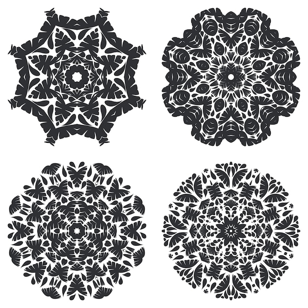 Eenvoudige mandala-set