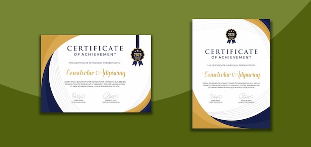 Eenvoudige moderne certificaatsjabloon voor zakelijke zakelijke online onderwijswebinar