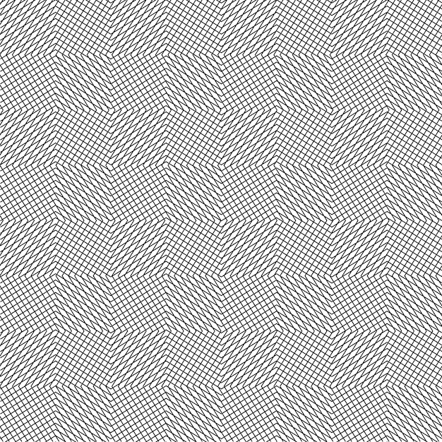 Eenvoudige optische naadloze patroon monochrome zwart-witte vector achtergrond