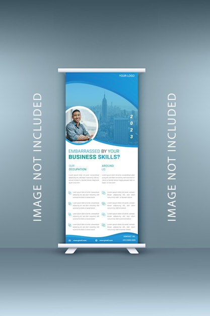 Eenvoudige Roll-up Banner standee ontwerpsjabloon