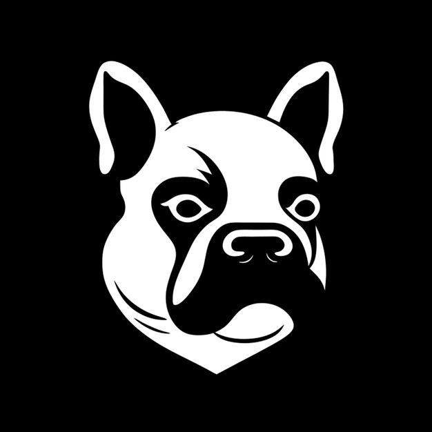 Vector eenvoudige schone stok corso hond logo mascotte vector vector illustratie cartoon