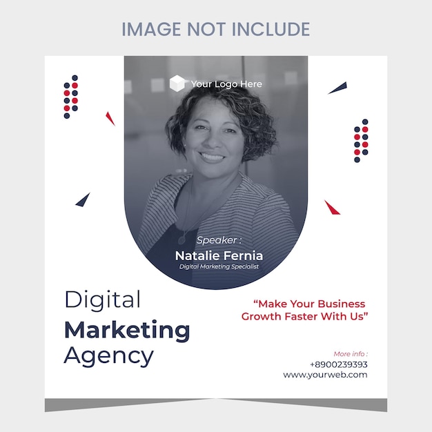 Eenvoudige sjabloon voor digitale marketing
