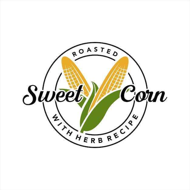Eenvoudige suikermaïs-logo-stempelindustrie