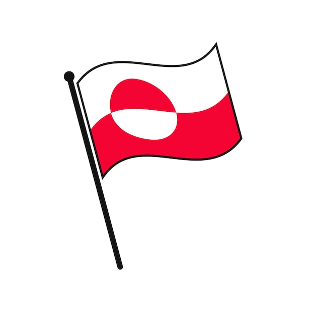 Eenvoudige vlag geïsoleerd