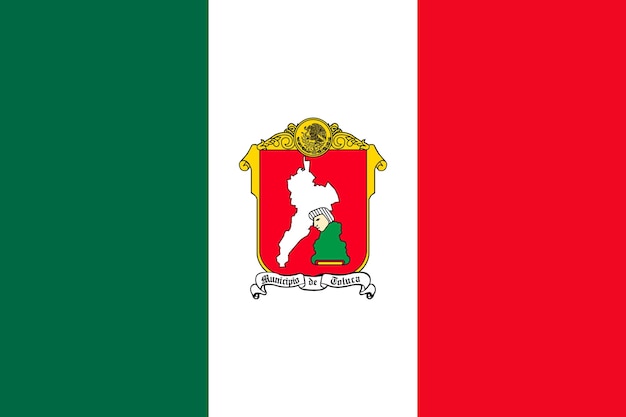 Eenvoudige vlag van de stad Mexico