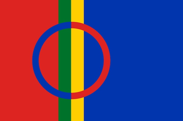 Eenvoudige vlag van Sami