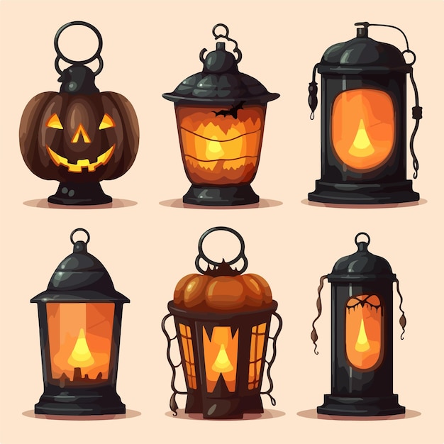 Eerie illumination the halloween lantern ai generation