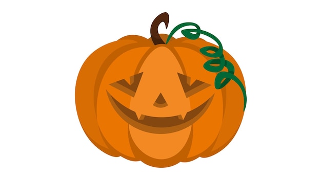 Eerie Pumpkin Patch at Night vector logo illustration