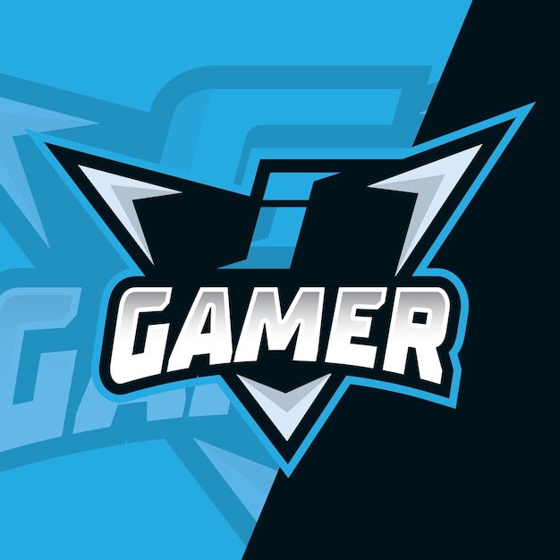 Vector eerste brief esport logo afbeelding ontwerp gaming eerste mascotte logo esport team logo ideeën