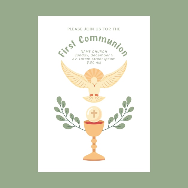 Vector eerste communie