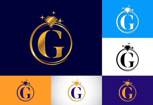 Vector eerste g monogram letter alfabet en ondersteuningsservice met koptelefoon hoofdtelefoon logo hotline klantadvies callcenter help