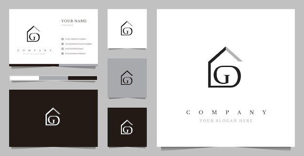 Eerste GD Real Estate Logo Design Vector