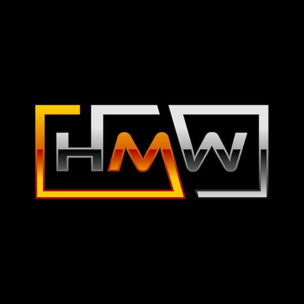 Eerste HMW-logo ontwerpsjabloon