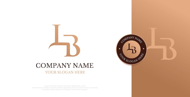 Eerste LB Logo Design Vector
