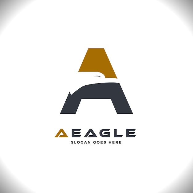 Eerste Letter A Eagle Logo Vector Icon Illustratie