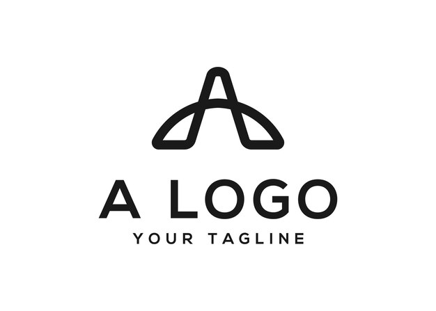 Eerste letter A logo vector ontwerp sjabloon vector