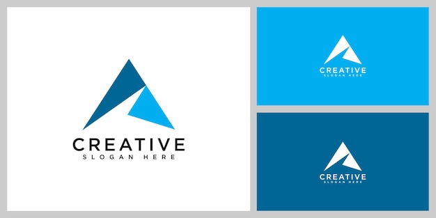 Eerste letter A logo vector ontwerp